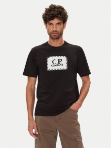 C.P. Company T-Shirt RCCMTS723A005100W Czarny Regular Fit