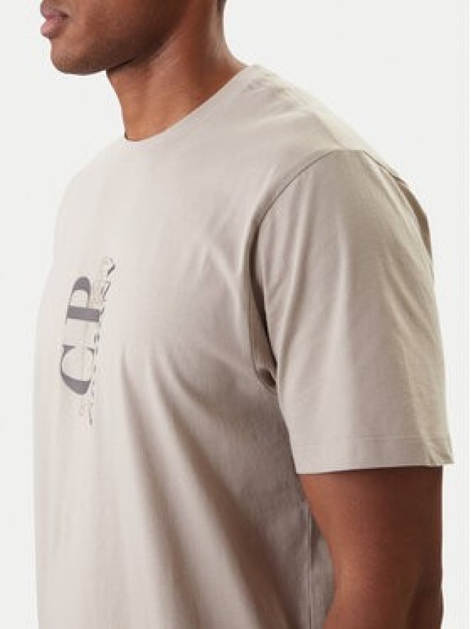 C.P. Company T-Shirt 20CMTS084A005100W Beżowy Regular Fit