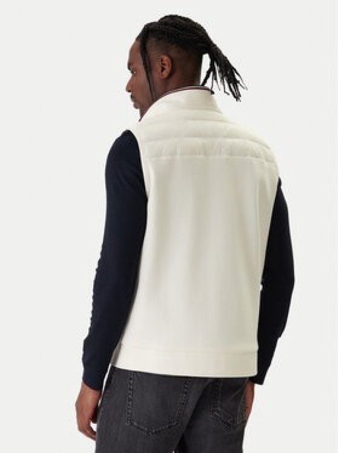 Tommy Hilfiger Kamizelka Mix Media Ess MW0MW41441 Écru Regular Fit
