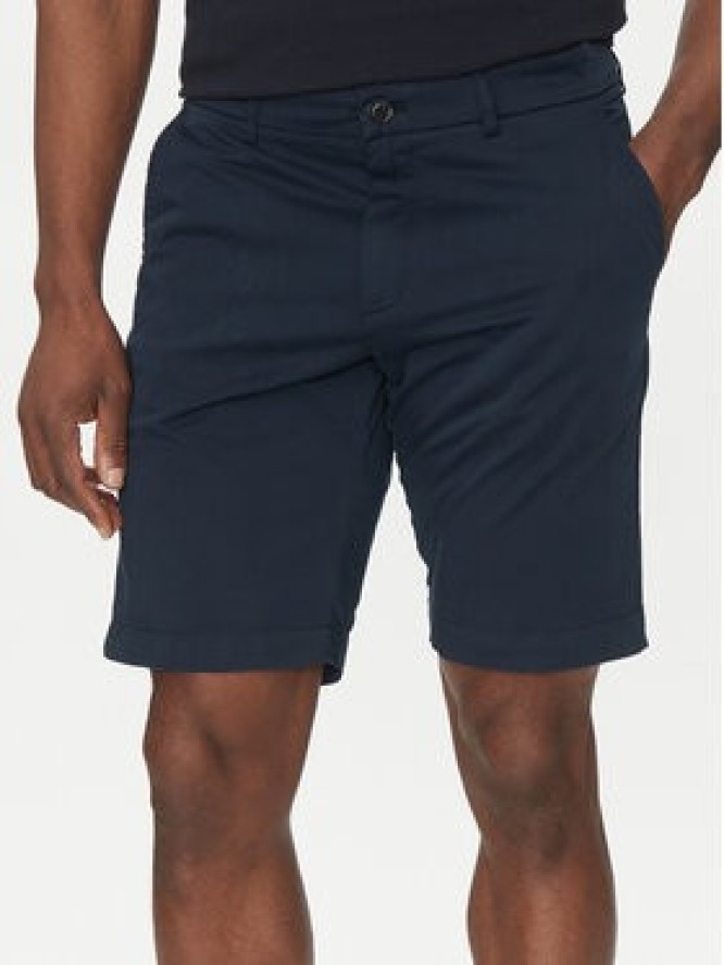 Hechter Paris Szorty materiałowe 26664 151365 Granatowy Regular Fit