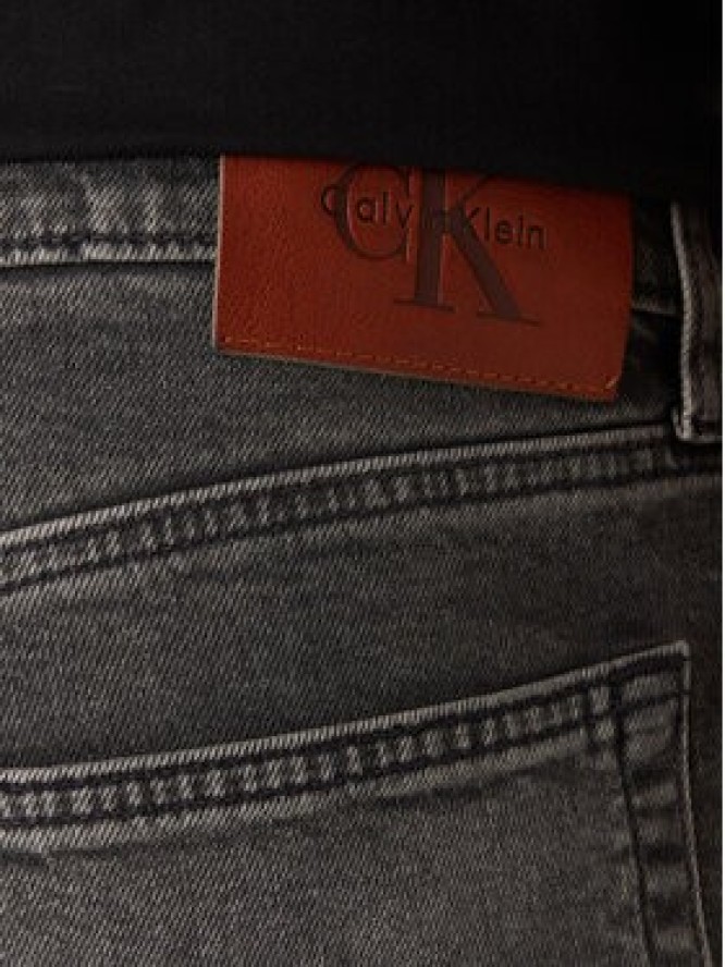 Calvin Klein Jeans Jeansy LV04RD702G Szary Slim Fit