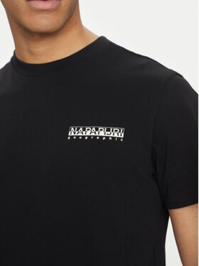 Napapijri T-Shirt S-Dati NP0A4IE2 Czarny Regular Fit