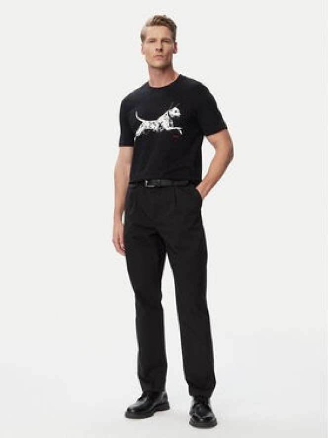 HUGO T-Shirt Dirunn 50564143 Czarny Regular Fit