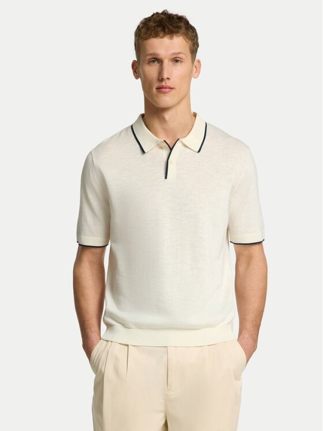 Selected Homme Sweter 16096391 Beżowy Regular Fit