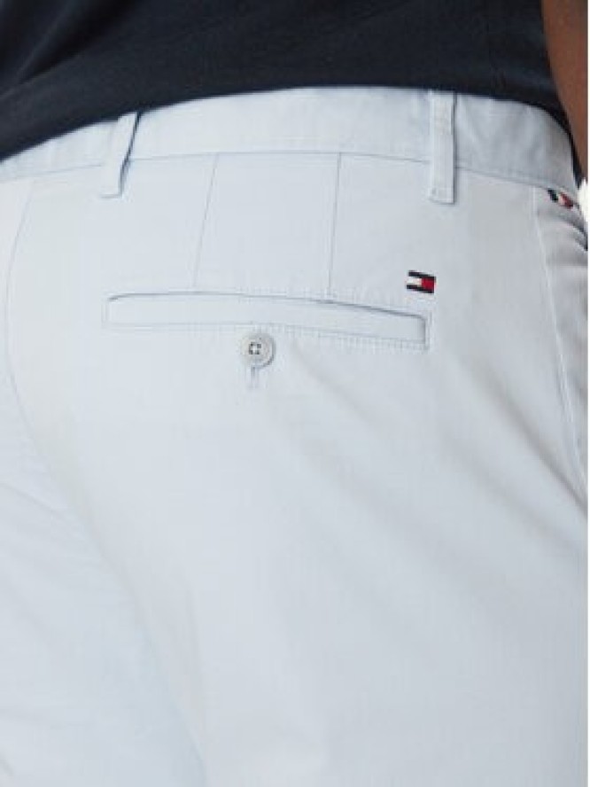 Tommy Hilfiger Chinosy Deton MW0MW37873 Błękitny Slim Fit
