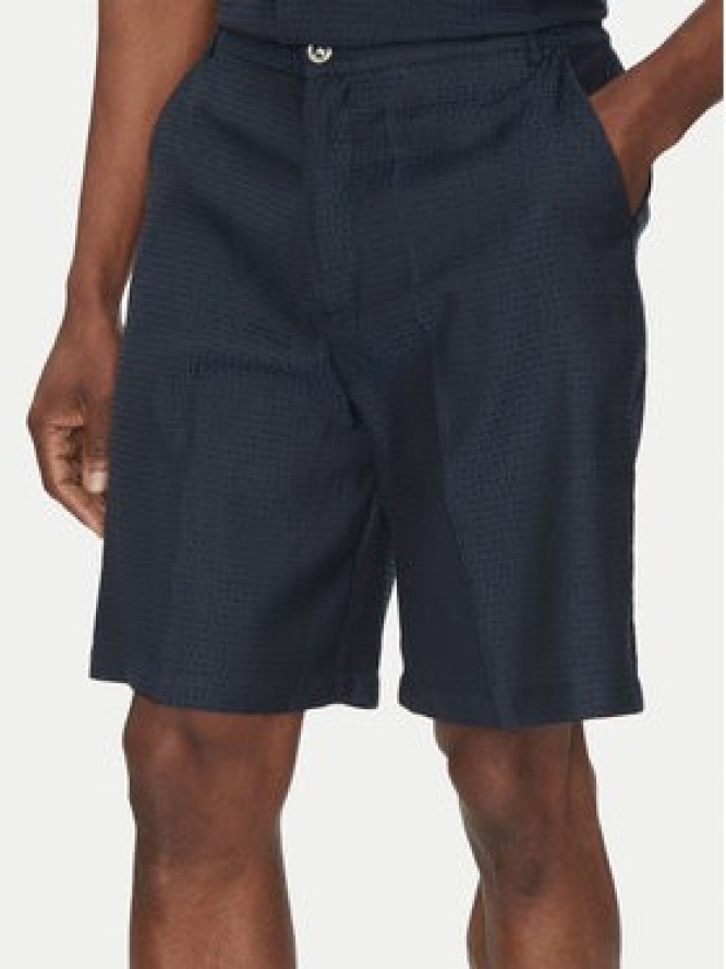 Richmond X Szorty materiałowe UMP25060BE Granatowy Regular Fit