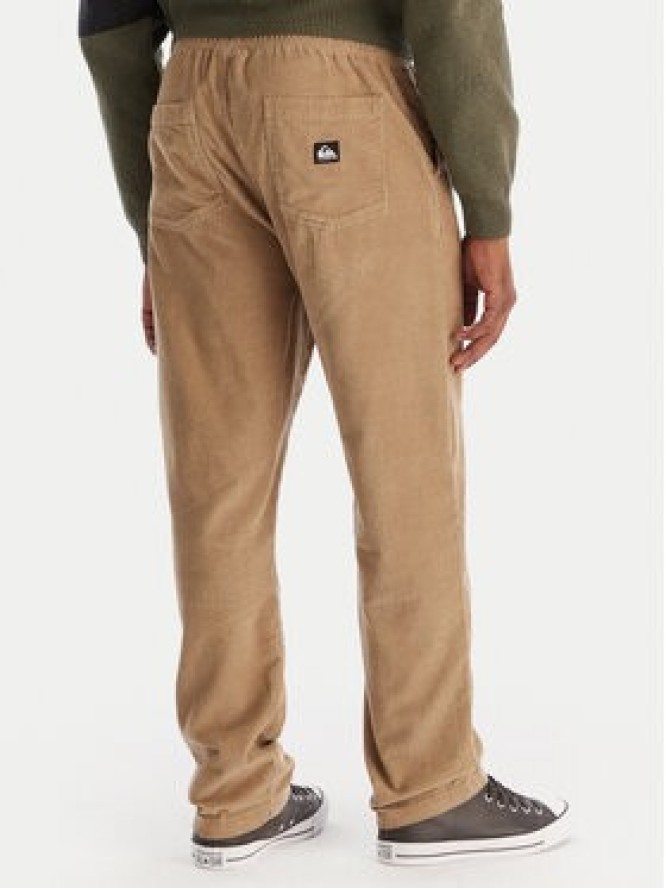 Quiksilver Spodnie materiałowe Taxer Regular Cord EQYNP03315 Brązowy Regular Fit