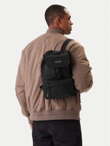 Calvin Klein Plecak Bold Mini Flap Backpack LV04D3320G Czarny
