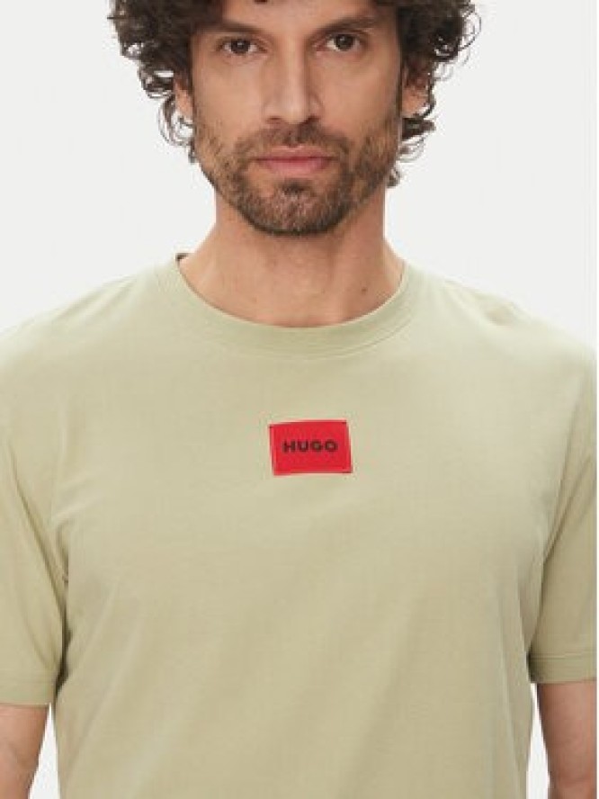 HUGO T-Shirt Diragolino212 50447978 Zielony Regular Fit