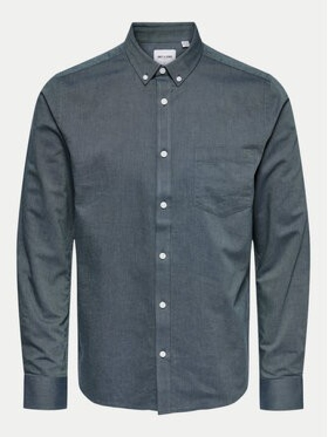 Only & Sons Koszula Alvaro 22006479 Szary Slim Fit