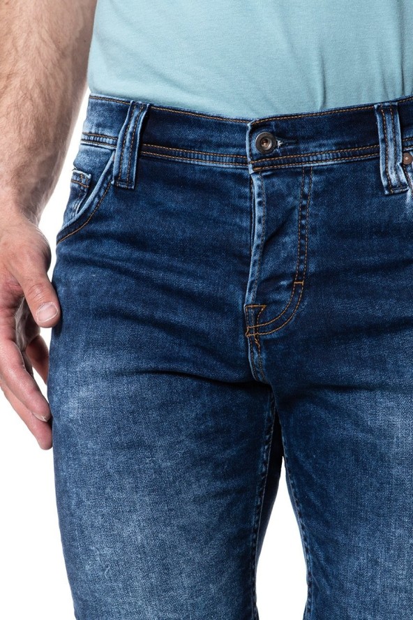 SPODENKI MĘSKIE MUSTANG Chicago Short DENIM BLUE 1007113 5000 683