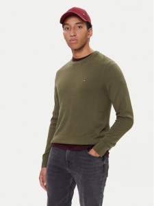 Tommy Hilfiger Sweter MW0MW28046 Zielony Regular Fit