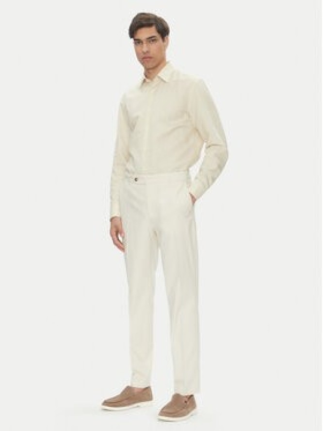 BOSS Chinosy C-Perin 50544005 Écru Relaxed Fit