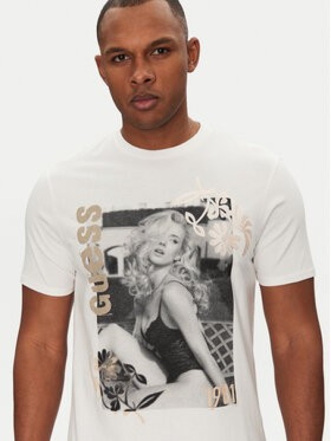 Guess T-Shirt M5GI33 KBW41 Biały Classic Fit