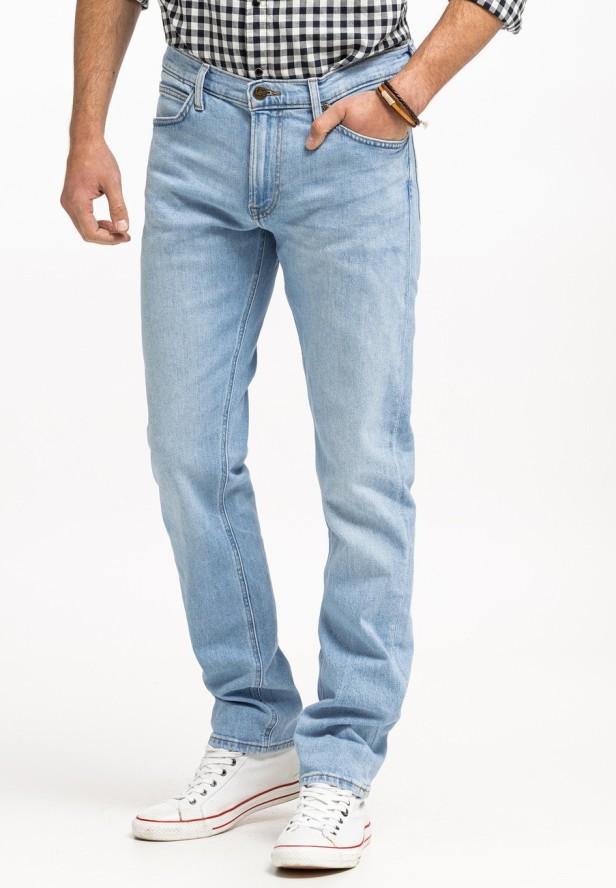 LEE DAREN ZIP FLY MĘSKIE SPODNIE JEANSOWE JEANSY DŻINSY BLUE SKY LIGHT L707ICC25 112331697