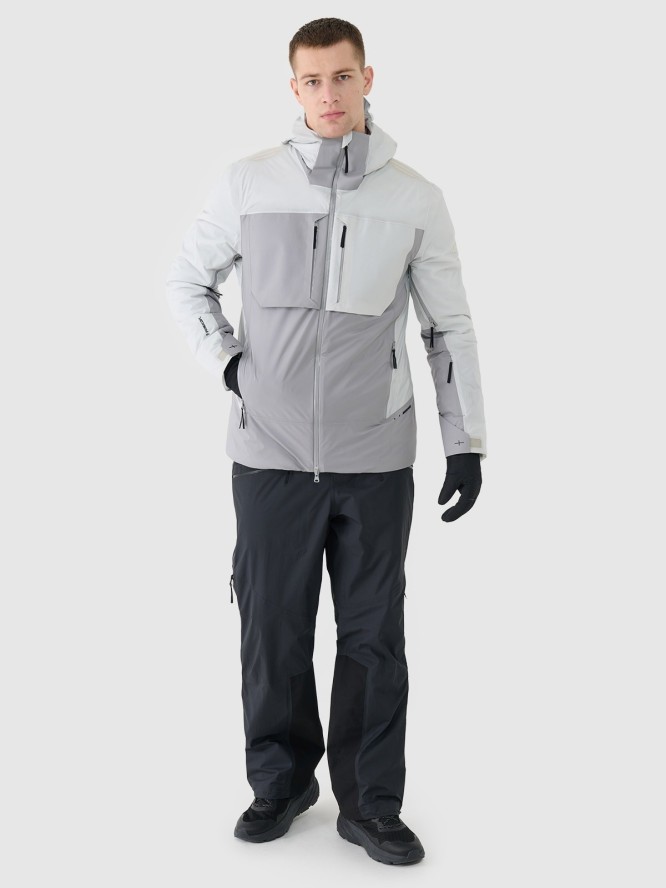 4F Kurtka narciarska z wypełnieniem Primaloft i membraną Pertex 20000/20000 męska - szara XXL
