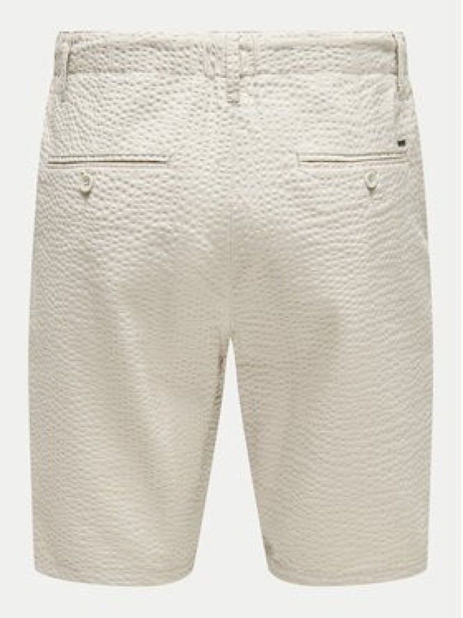 Only & Sons Szorty materiałowe Leo 22028301 Beżowy Regular Fit