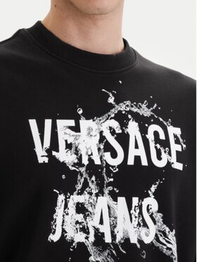 Versace Jeans Couture Bluza 80GAIC01 CF00C Czarny Regular Fit