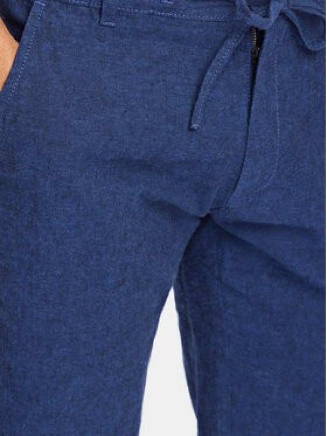 Lindbergh Szorty materiałowe 30-508003 Granatowy Relaxed Fit