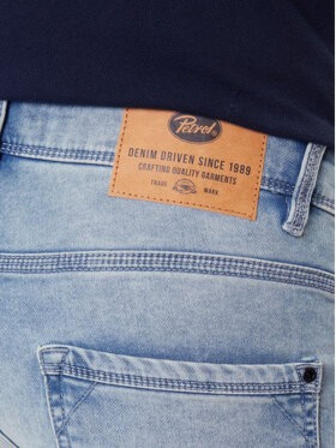 Petrol Industries Szorty jeansowe M-ROS-SHO001 Niebieski Slim Fit