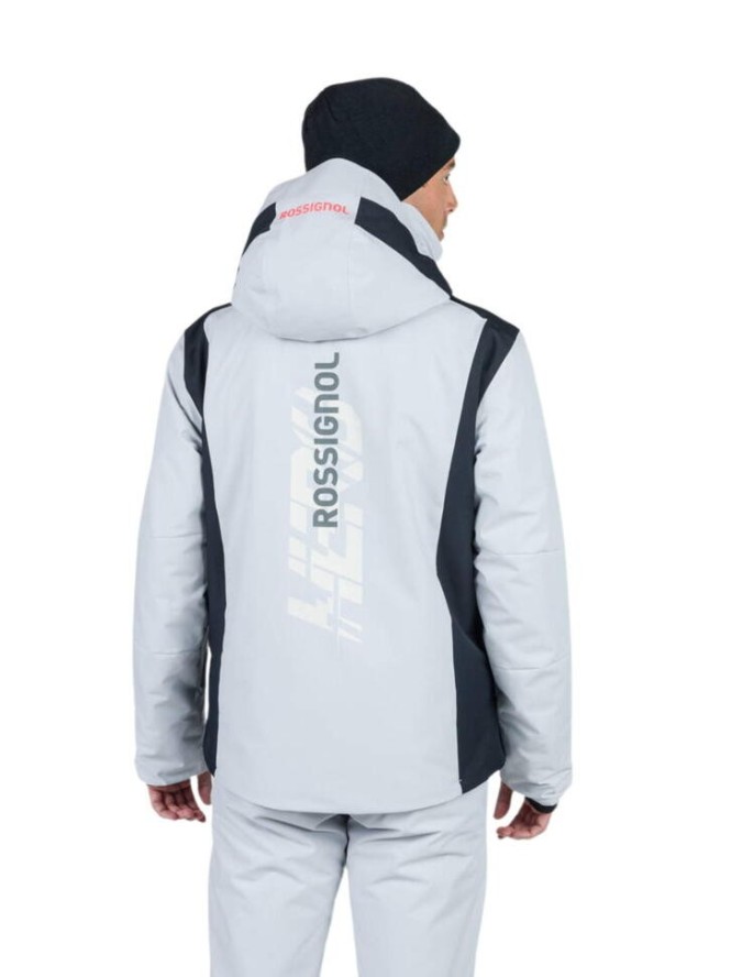 Kurtka Narciarska Rossignol męska Hero Velika JKT jasno-szara