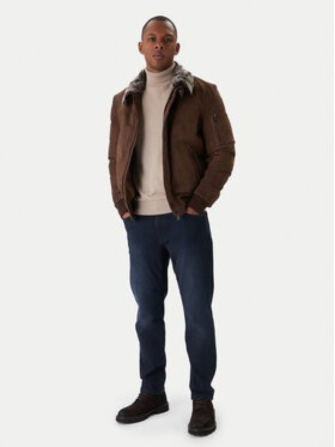 Milestone Kurtka skórzana Ms Nathan 531630 21250 Brązowy Regular Fit