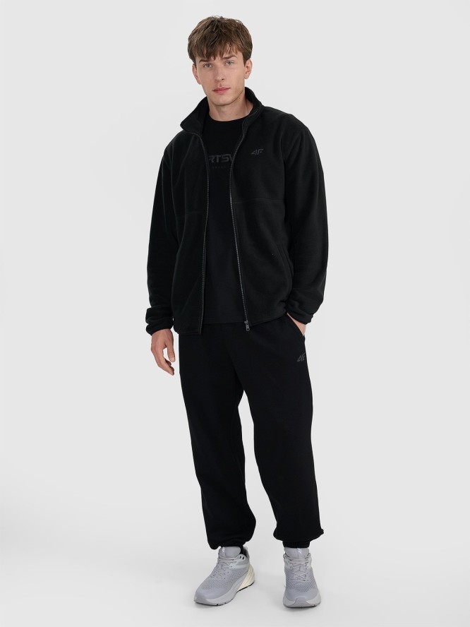 4F Polar regular ze stójką męski - czarny 3XL