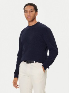 BOSS Sweter P-Horso 50549989 Granatowy Regular Fit