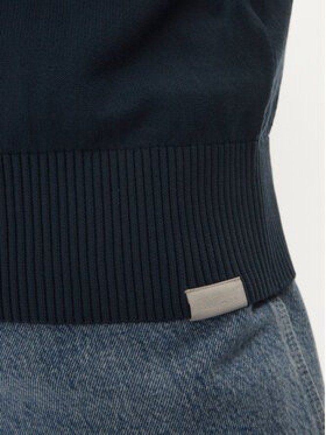 Jack & Jones Sweter Collective 12251556 Granatowy Relaxed Fit
