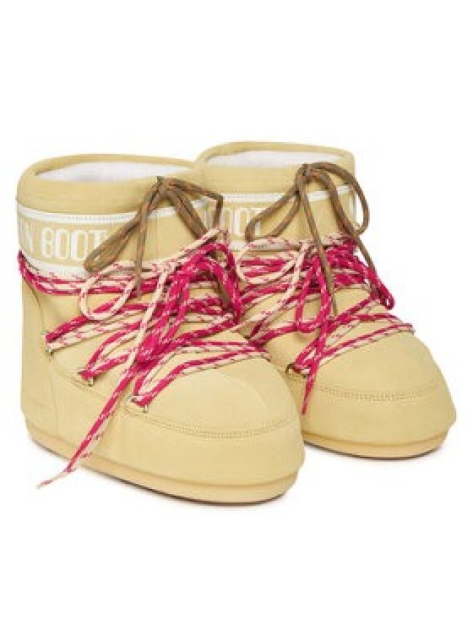 Moon Boot Śniegowce Mb Icon Low Suede Laces 80D1409670 Żółty