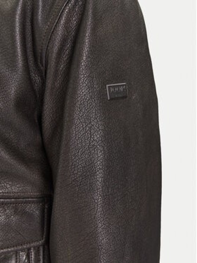 JOOP! Kurtka skórzana Falko 80000864 Szary Regular Fit