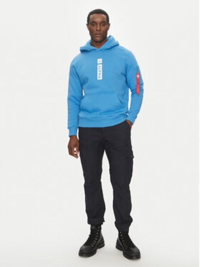 Alpha Industries Bluza Puff Print 146338 Niebieski Regular Fit