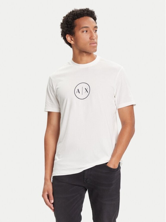 Armani Exchange T-Shirt XM001853 AF10356 U0009 Biały Regular Fit