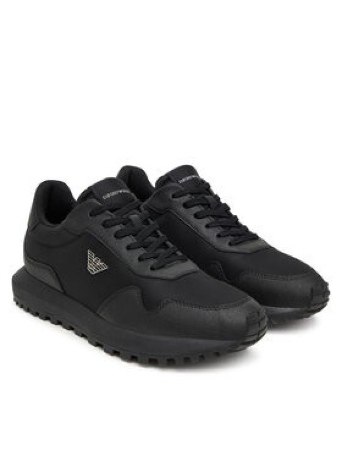 Emporio Armani Sneakersy EM003738 AF19532 MC005 Czarny