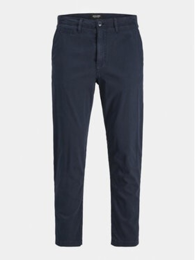 Jack & Jones Chinosy Harlow 12242188 Granatowy Tapered Fit