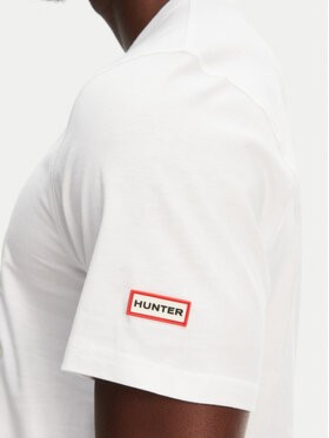 Hunter T-Shirt Duart Graphic HARM0033251 Biały Regular Fit
