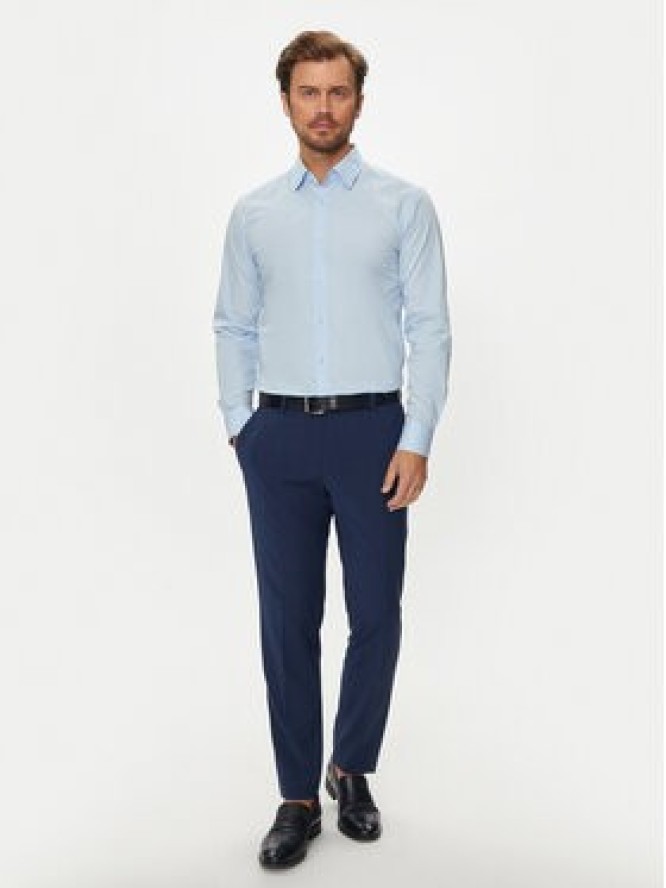 Boss Koszula H-Hank 50519859 Niebieski Slim Fit
