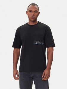 HUGO T-Shirt Nogoste 50549120 Czarny Regular Fit