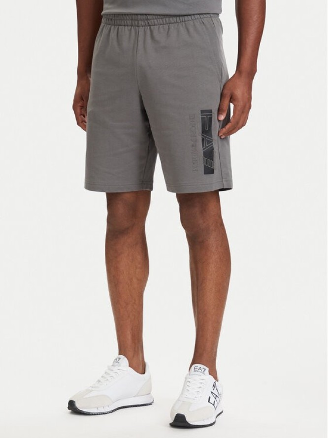 EA7 Emporio Armani Szorty sportowe 7M002421 AF13512 M8011 Szary Slim Fit