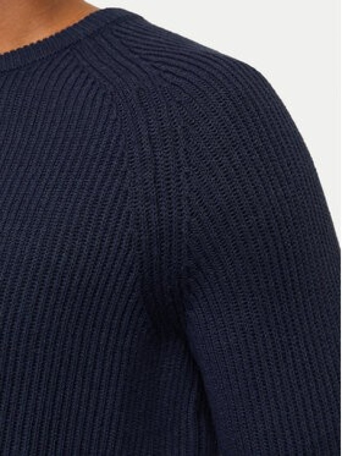 Jack & Jones Sweter Pannel 12258471 Granatowy Regular Fit
