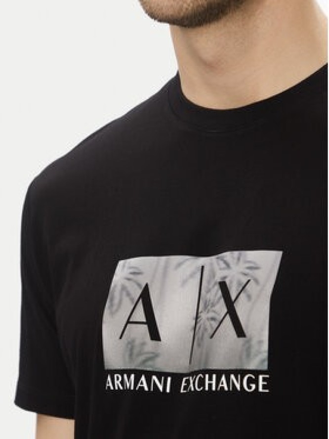 Armani Exchange T-Shirt XM000555 AF10358 UC001 Czarny Regular Fit