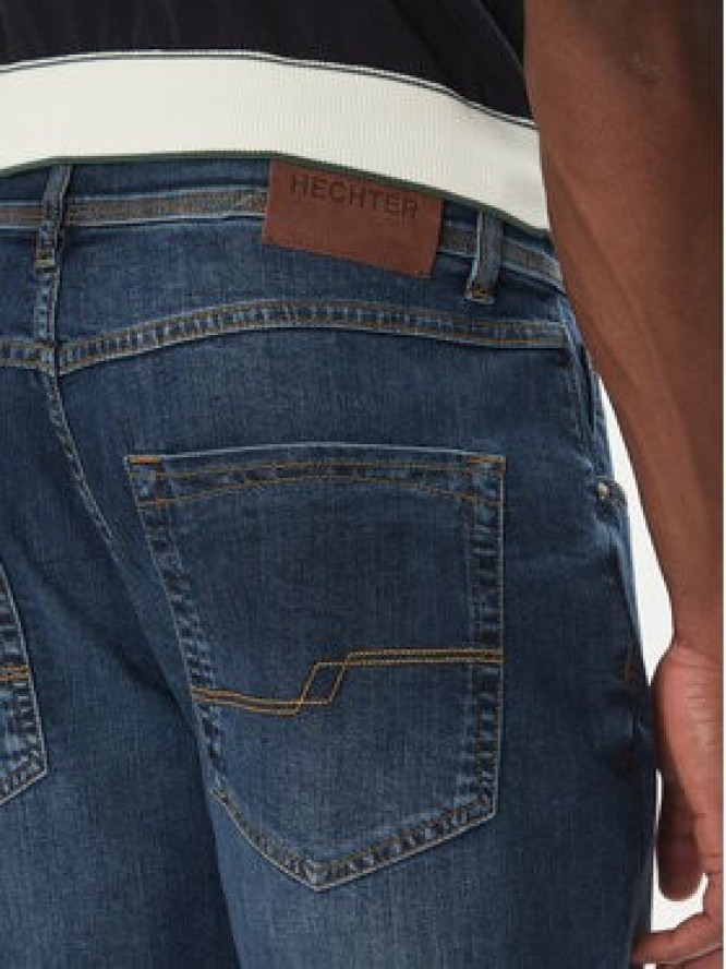 Hechter Paris Szorty jeansowe 26655 151362 Granatowy Regular Fit