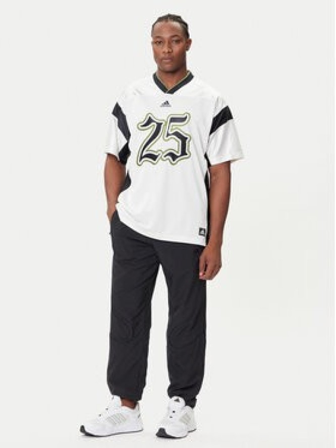 adidas T-Shirt Football JY2762 Biały Oversize