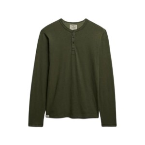 T-shirt z długim rękawem z kołnierzykiem tuniskim Superdry Jersey