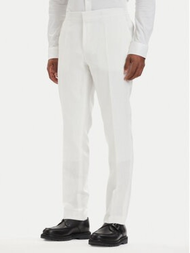 HUGO Garnitur Henry 50559672 Kremowy Slim Fit