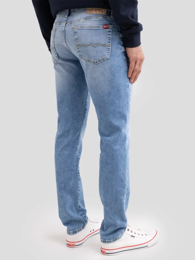Jeansy męskie dopasowane jasnoniebieskie Terry Slim 252