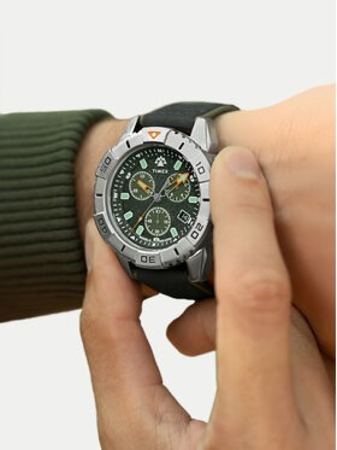 Timex Zegarek Expedition Ridge Chronograph TW2W16100 Czarny