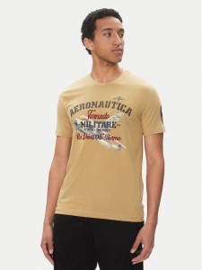 Aeronautica Militare T-Shirt 251TS2406J641 Beżowy Regular Fit