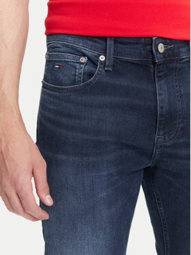 Tommy Jeans Jeansy Austin DM0DM21901 Granatowy Slim Fit
