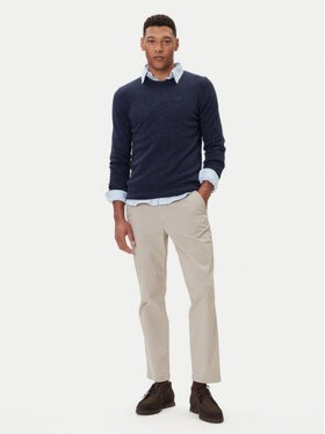 Barbour Sweter Essential Tisbury MKN0844GY12 Granatowy Regular Fit